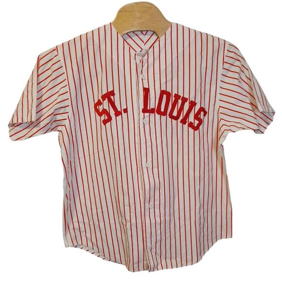 Vintage Chalk Line USA Red Stripe St.Louis  Baseball Jersey Size XLarge - Picture 2 of 8